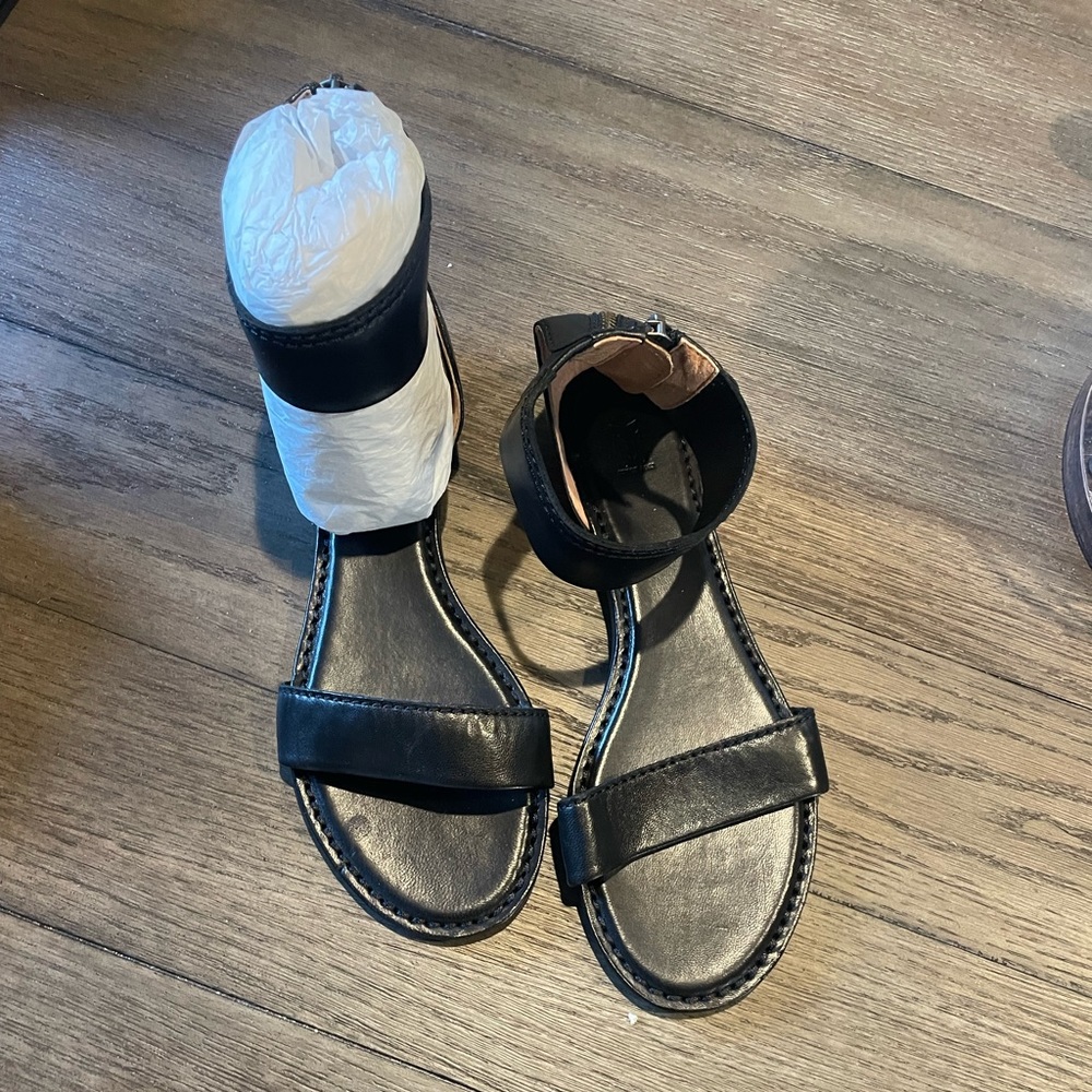 Frye Ankle zip flats, 8.5, never worn!